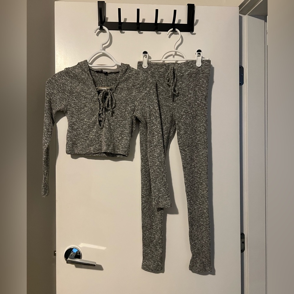 Fashion Nova grey sweat set